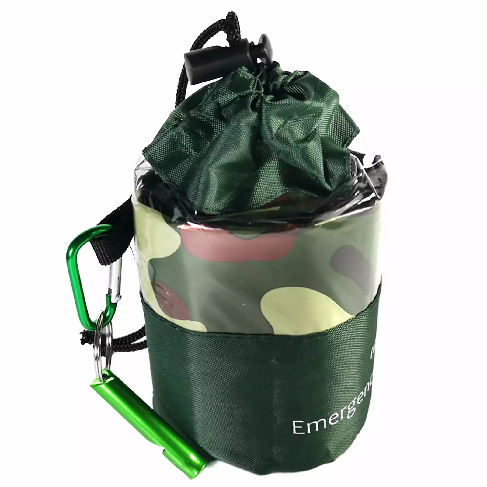 Anself Lightweight Waterproof Thermal Bag Bivy Sack Whistle Outdoor Camping Hiking Survival