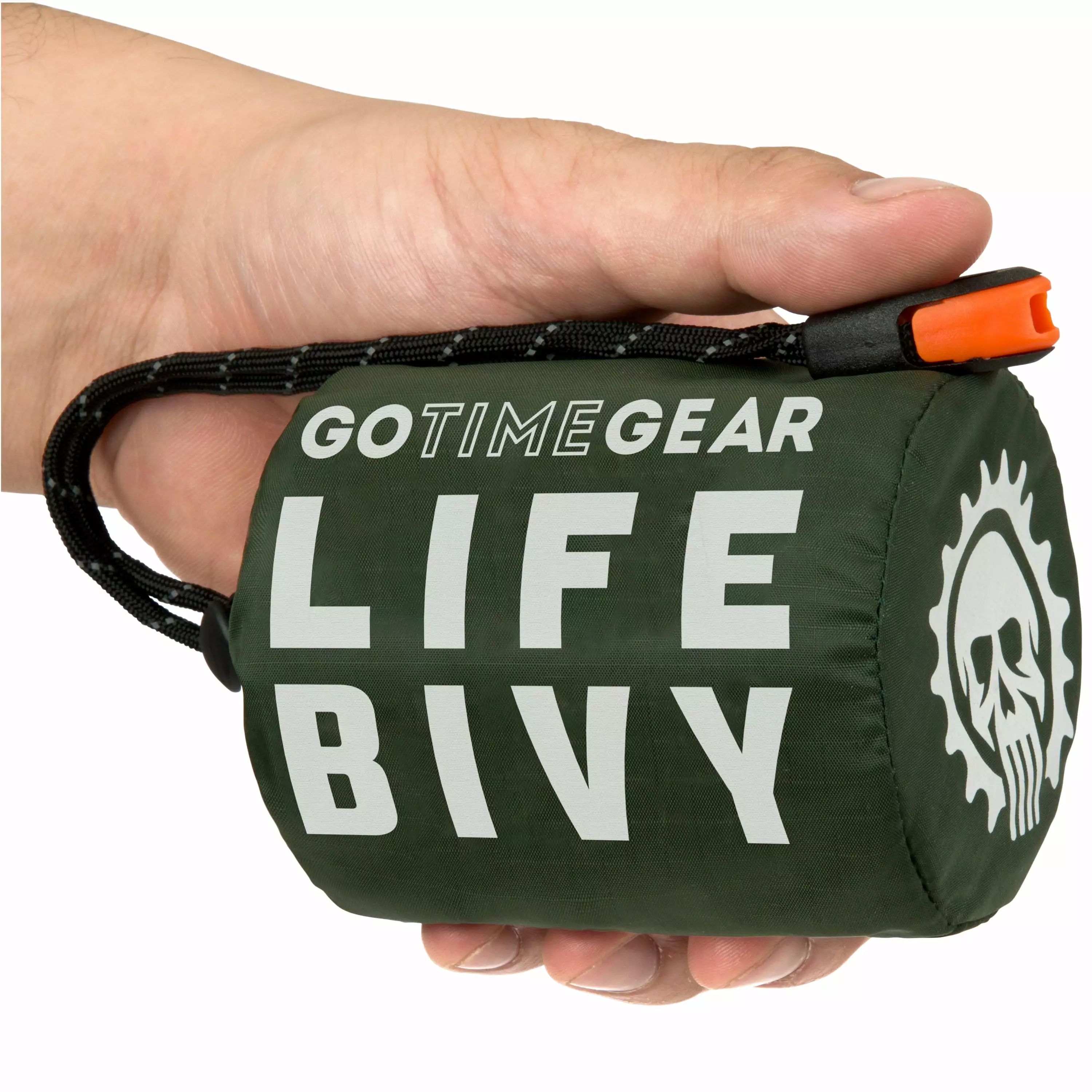 Go Time Gear Life Bivy Emergency Sleeping Bag Thermal Bivvy Survival Whistle and Paracord String