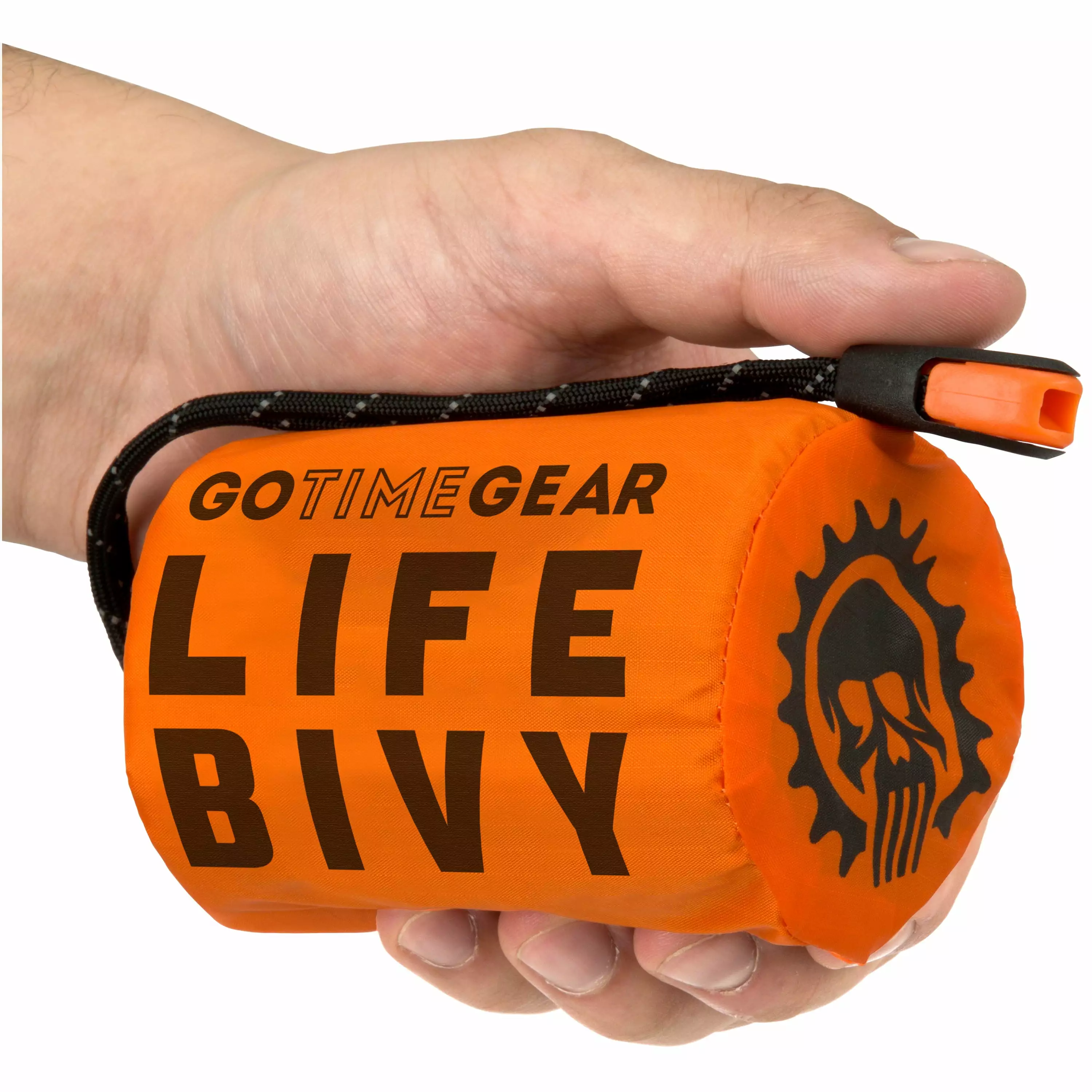 Go Time Gear Life Bivy Emergency Sleeping Bag Thermal Bivvy Survival Whistle and Paracord String