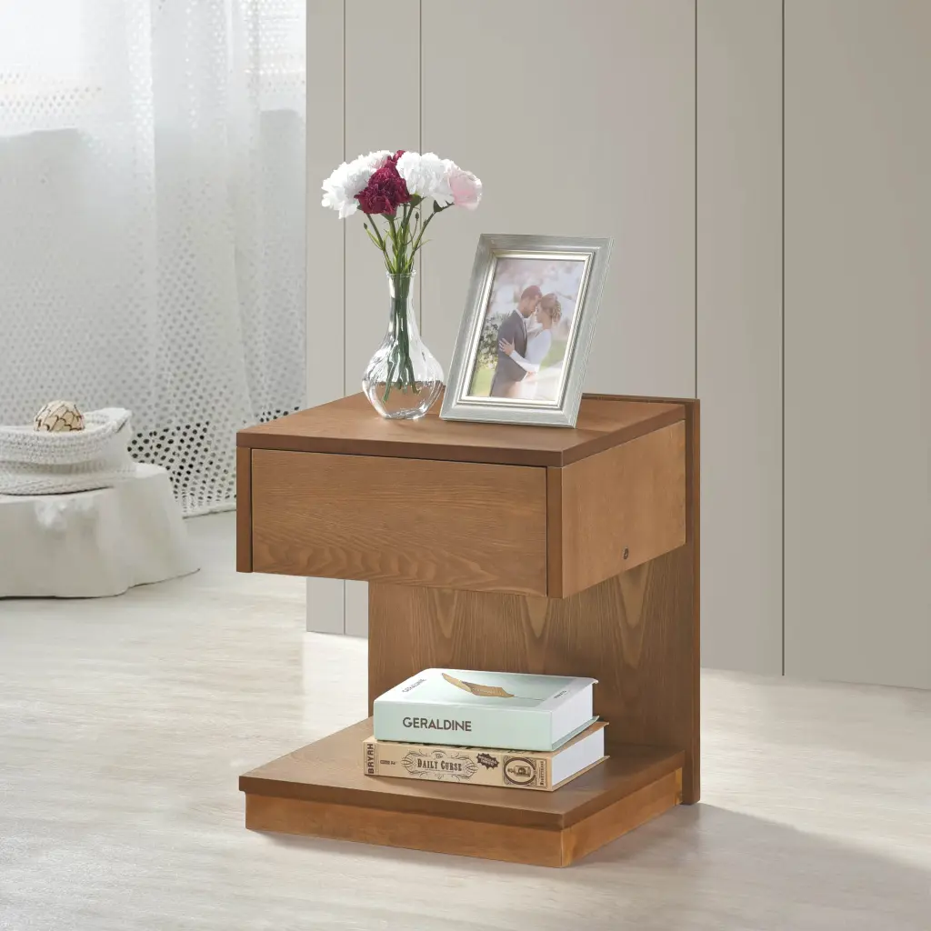 Modern Home 1Pc End Table Drawer Open Platform Storage kanepe