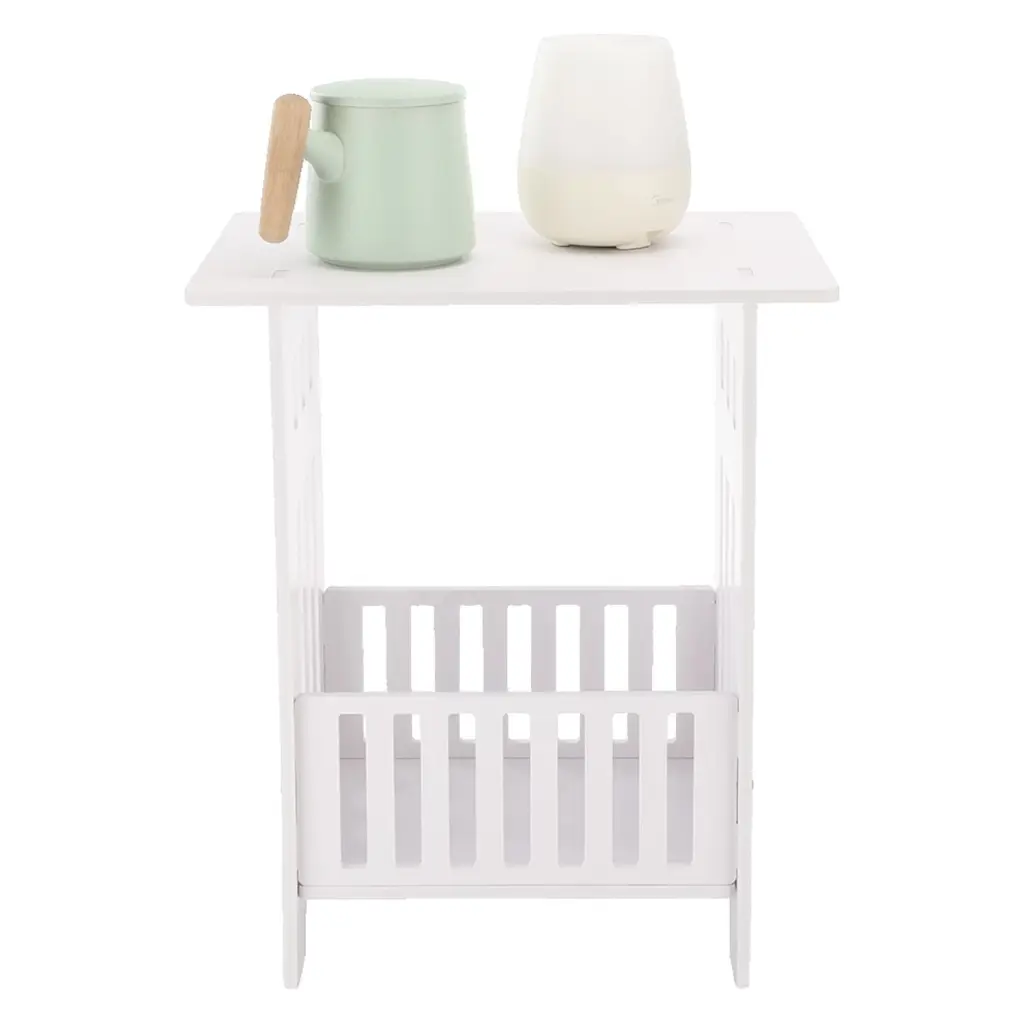 Oyajia Bedside End Table Small Sofa Coffee Table Storage Shelf