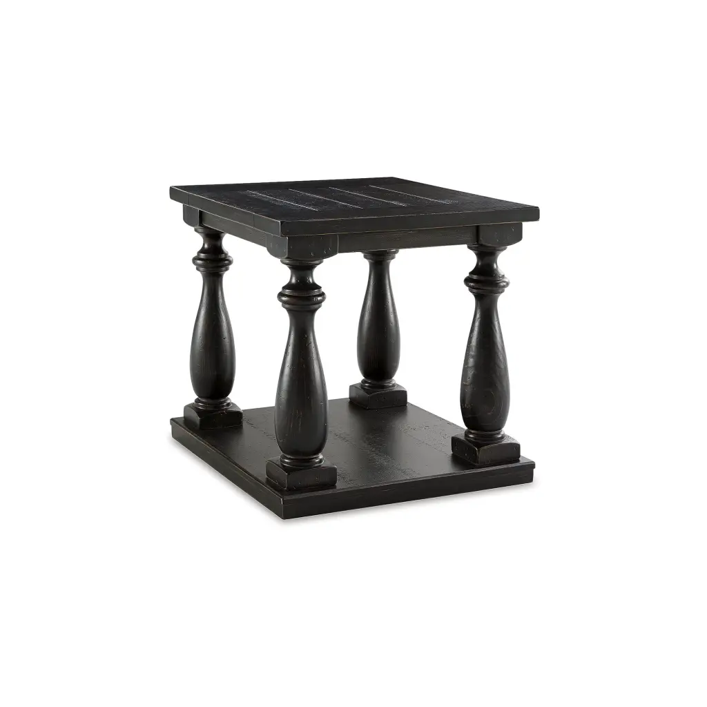 Signature Design Ashley Casual Mallacar End Table Black