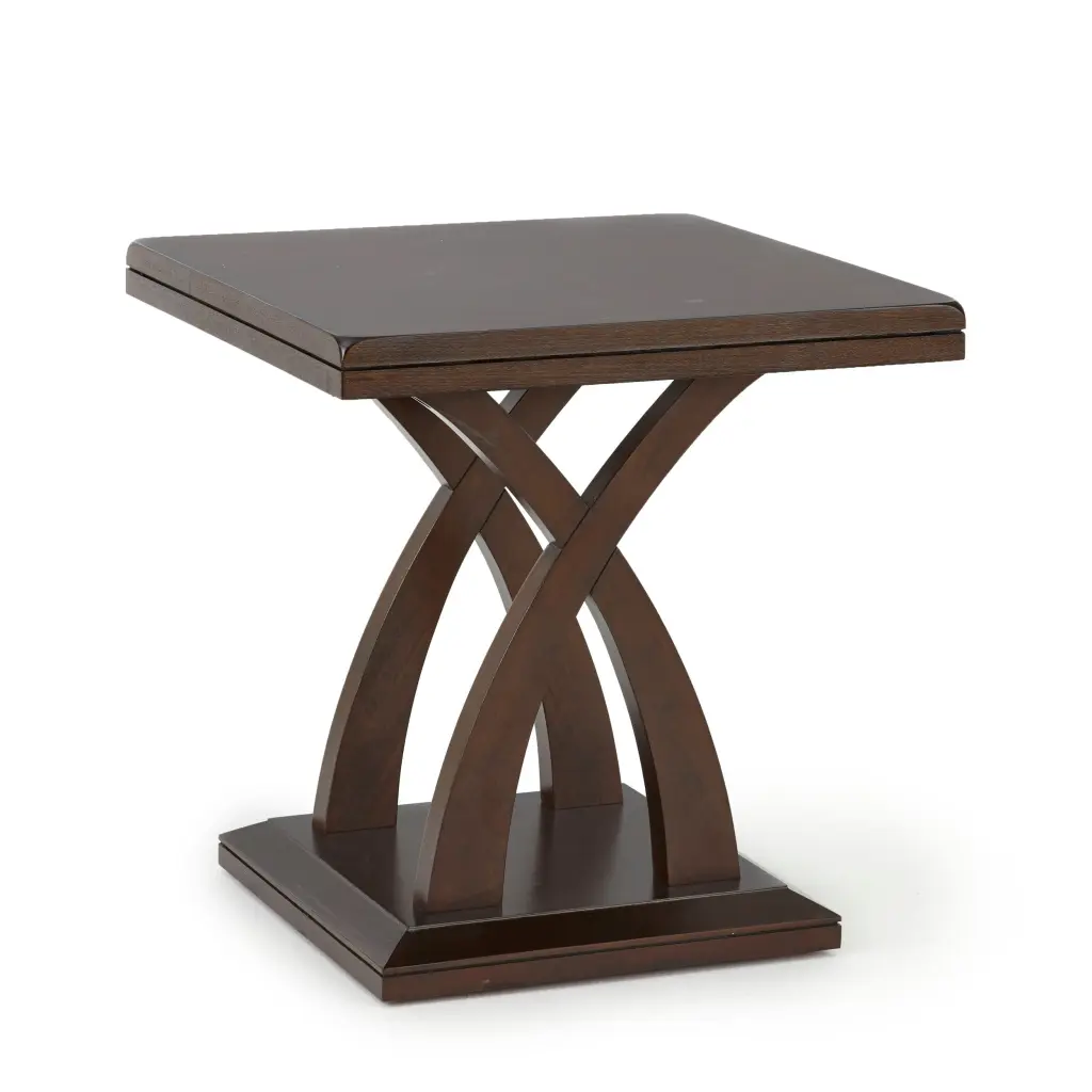 Jocelyn End Table Brown Timber steve silver furniture