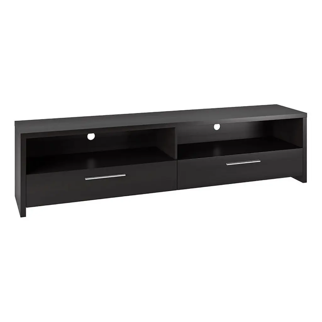 Atlin Designs Engineered Wood TV Stand Drawers TVs up to 95 Inches Black