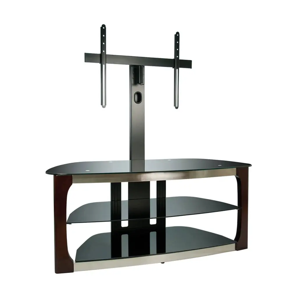 Bell'O Triple Play 52 Inch Dark Espresso Wood TV Stand Entertainment Center