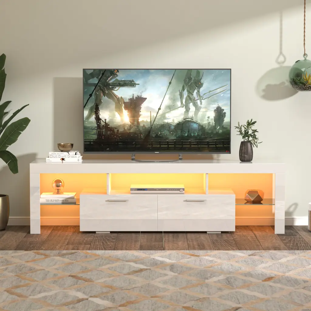Fashion TV Stand Entertainment Center TV Console Media Storage Cabinet jxy furniture