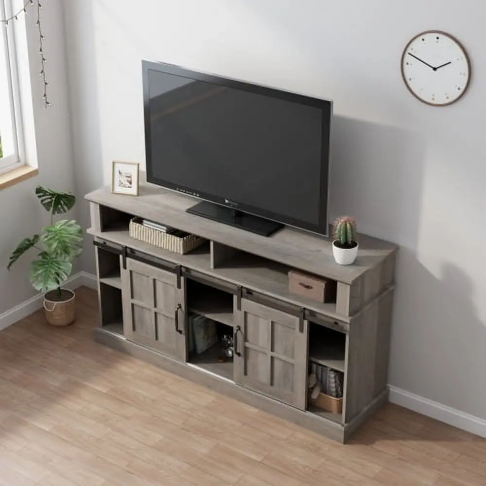 58 Inch TV Stand Entertainment Center Storage Cabinet and Shelves Bedroom Wesome