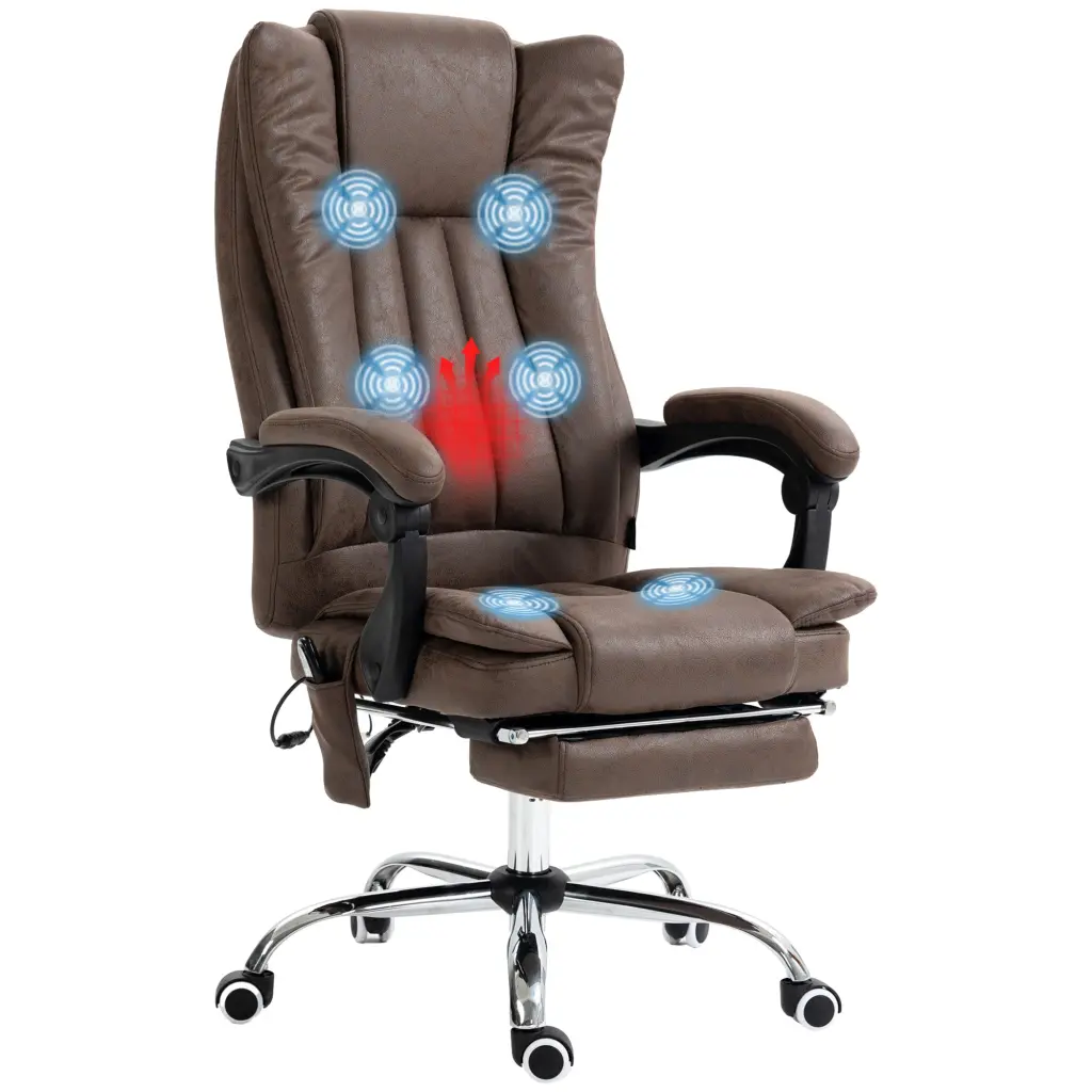 Vinsetto Microfiber High Back Office Chair 6 Point Adjustment aosom business