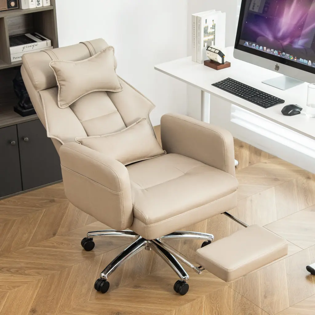 Swivel Comfort-fit Office Chair Technology Leather High Back honghai furniture