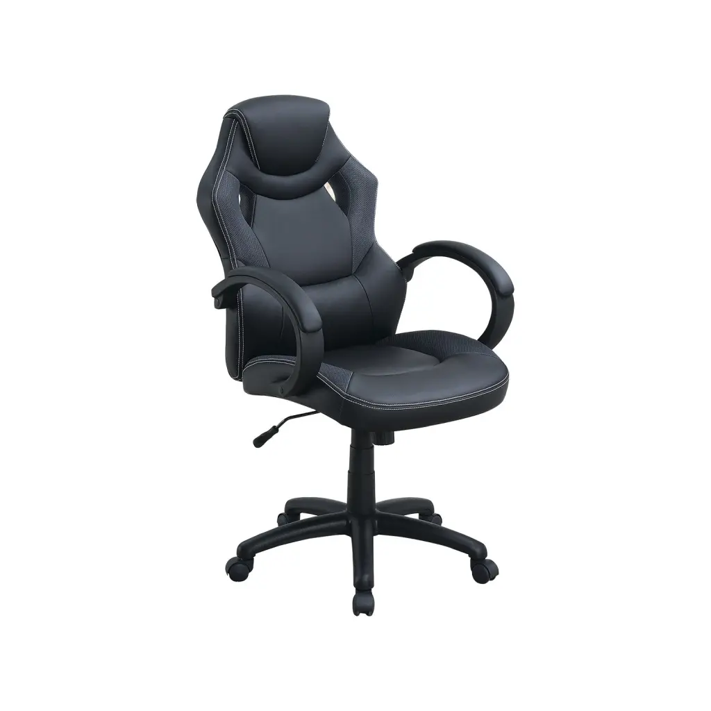 Adjustable Height Executive Office Chair Black Caster Professional Workspace simple relax