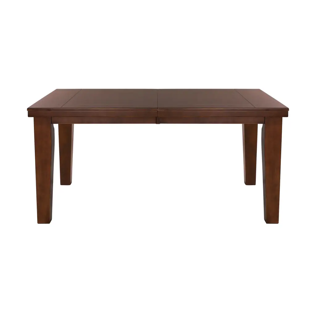 Dark Oak Finish Rectangular 1Pc Dining Table Self Storing Extension kanepe