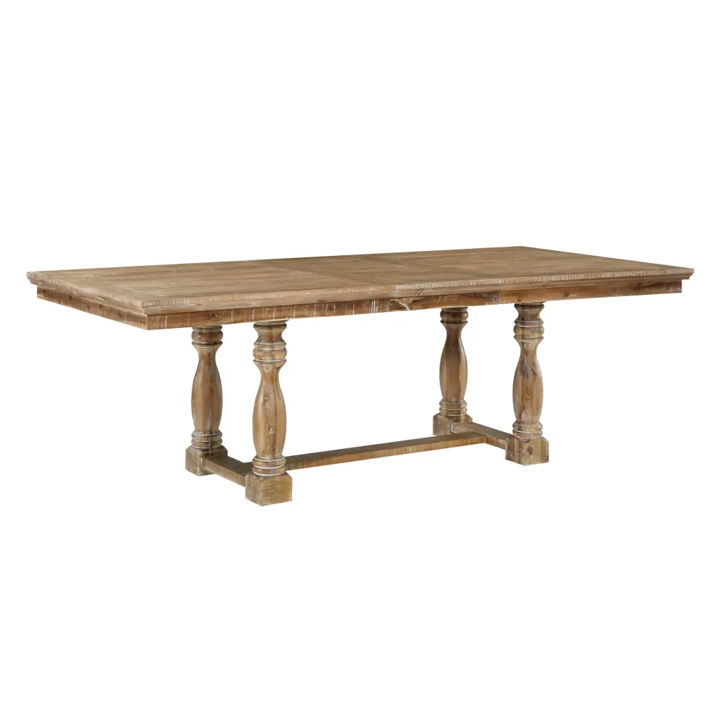 Traditional Farmhouse Style Dining Table Leaf Extension 1 Piece Wheat Finish kanepe