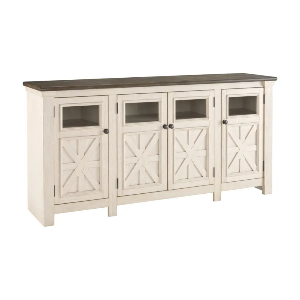 Ashley Furniture Bolanburg Engineered Wood Extra Large TV Stand Two-Tone
