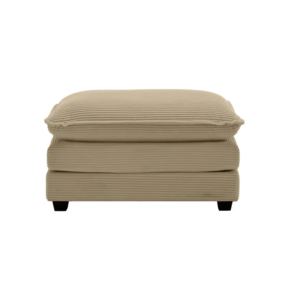 Ottoman Footstool Corduroy Fabric Can Be Used 2 Seater Sofas ui furniture