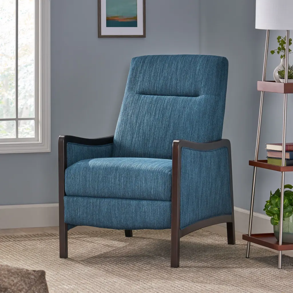 Recliner Chair Navy Blue Material Living Room Furniture nh-sunfay