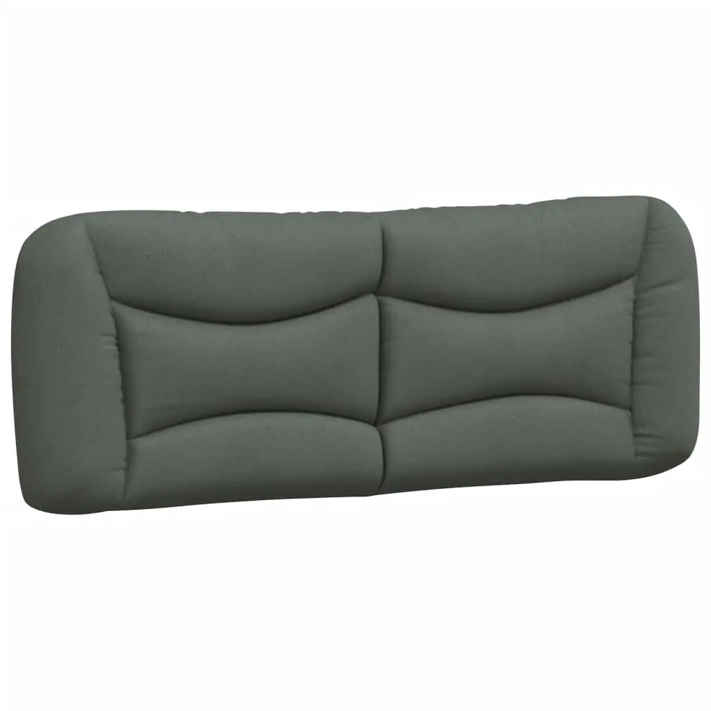 Dark Gray Fabric Headboard Cushion 53.9 Inch - Queen Size Upholstered Headboard