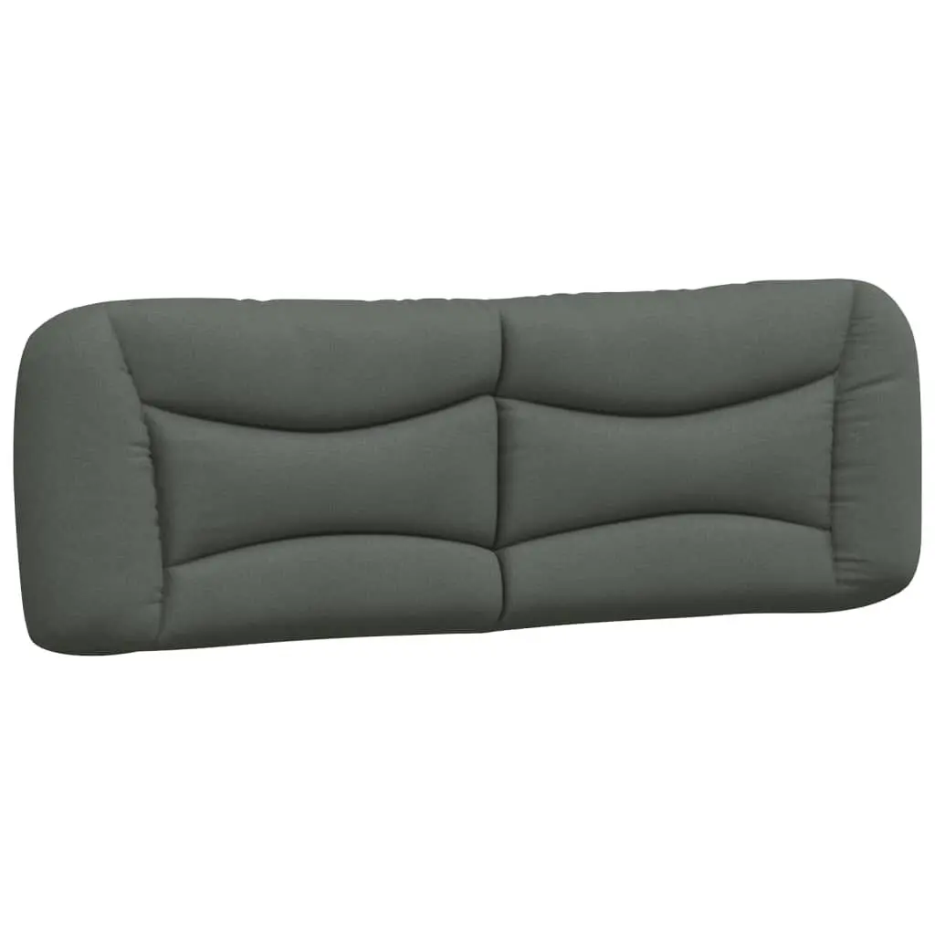 Dark Gray Fabric Headboard Cushion 59.8 Inch - King Size Plush Headboard