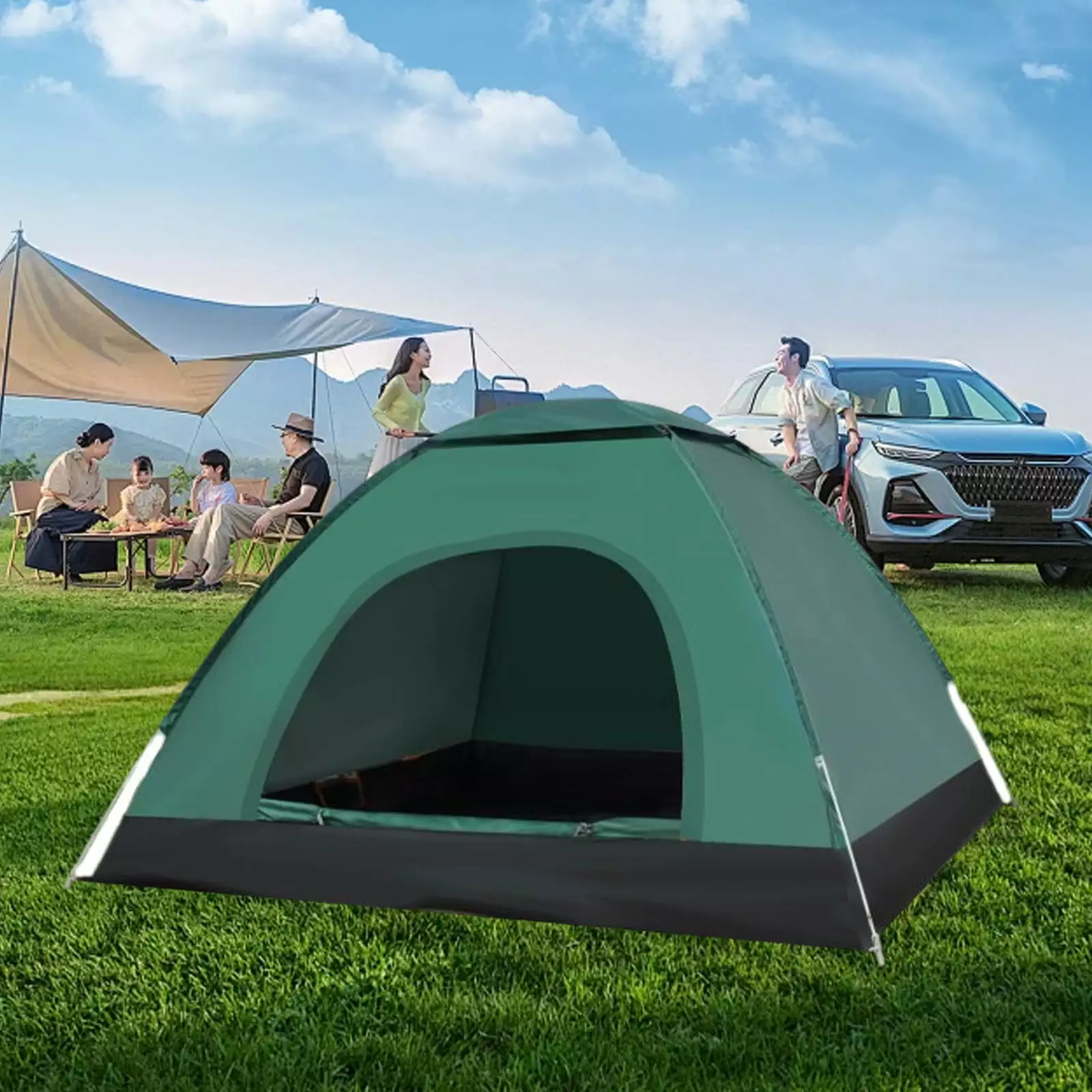 COFEST Instant Automatic Up Camping Tent - Easy Set Up Family Travel Tent - Portable Ultralight Windproof Tent - Large Siz...