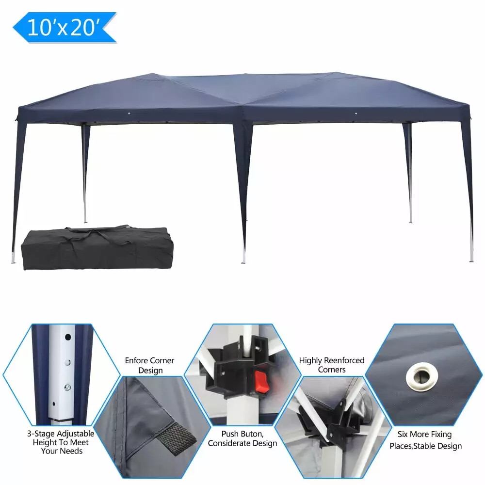Fairnull 3x6m Waterproof Folding Tent - Portable Outdoor Camping Tent Carry Bag