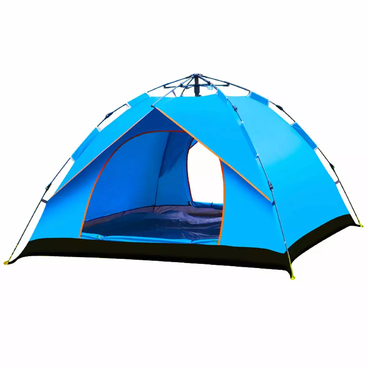 Family Camping Tent 3-4 Person Automatic Popup Tent Carry Bag Hiking Fishing Shelter