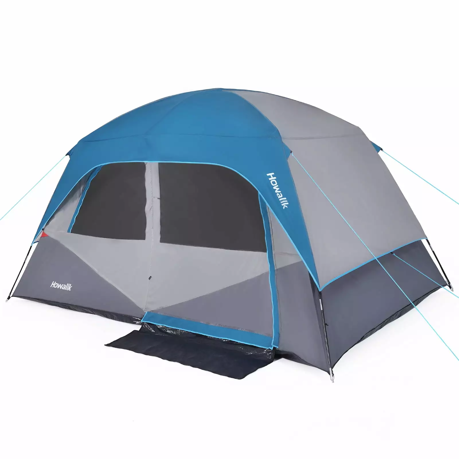Family Dome Tent 4-6 Person Camping Rainfly and Mesh Windows 12ft