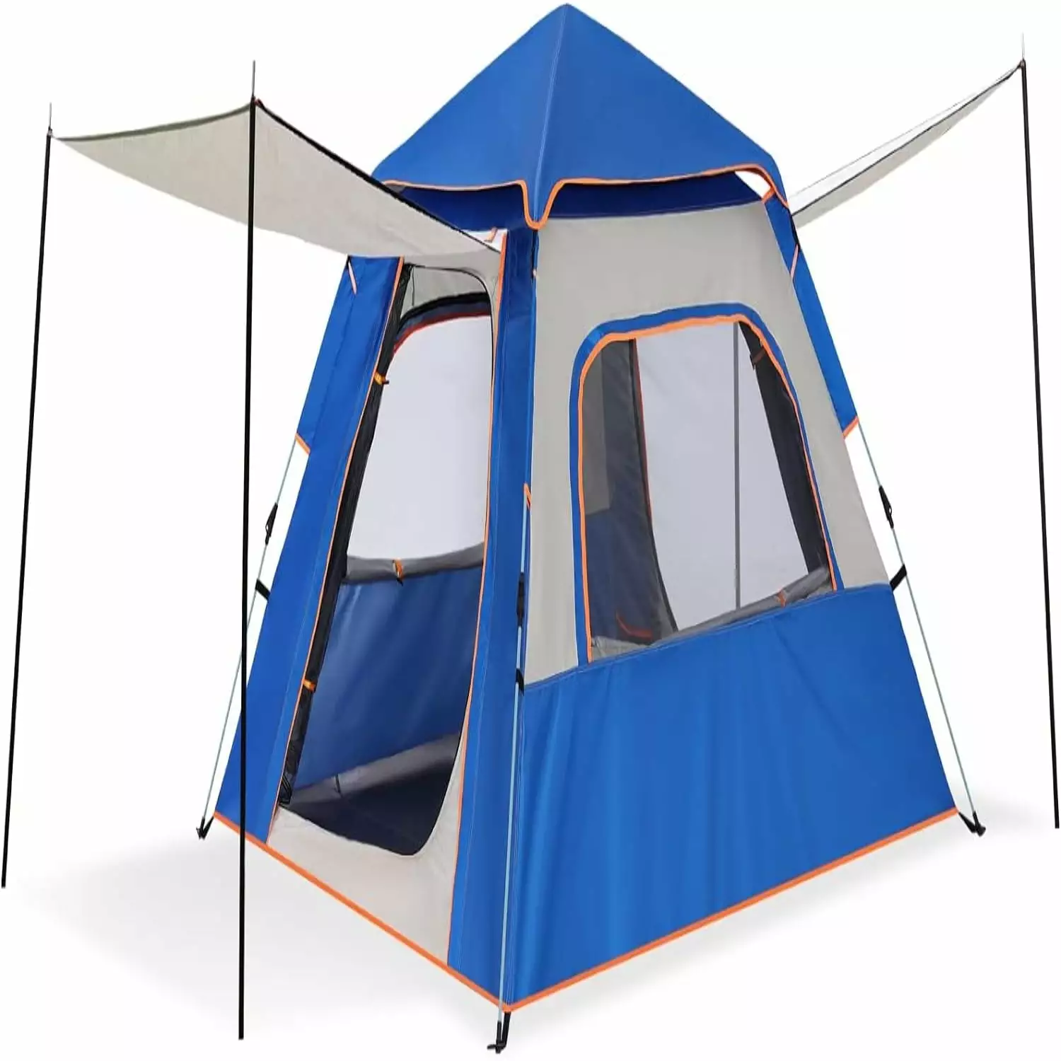 4 Person Auto One Touch Pop Up Camping Tent Waterproof UV Cut Sun Shelter