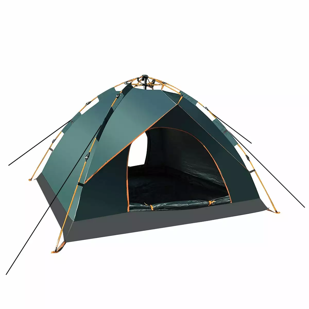 2-4 Person Waterproof Camping Tent Carrying Bag - Pop Up Canopy Instant Family Tent Windproof Ropes Anti-UV Ultralight Bla...