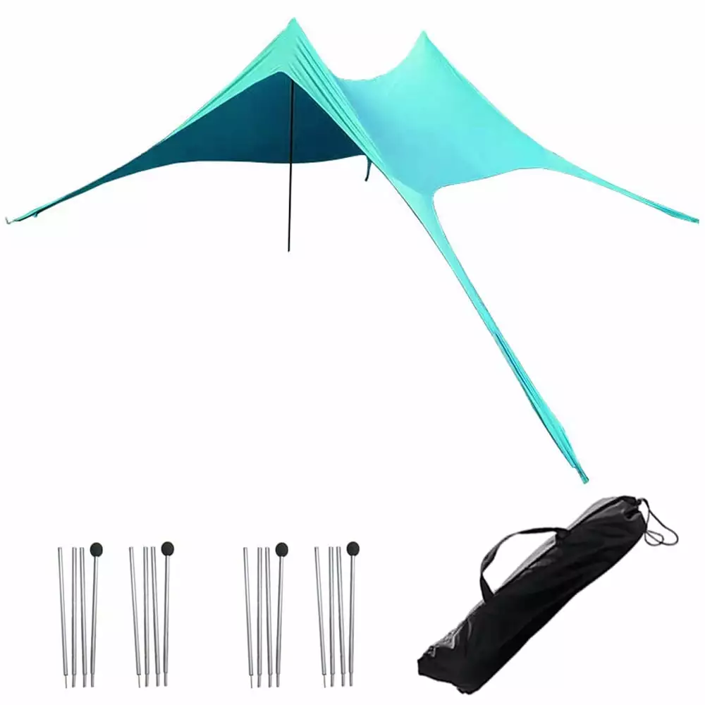 Portable 7 Person Tent Sun Shade and Canopy Set Outdoor Shelter