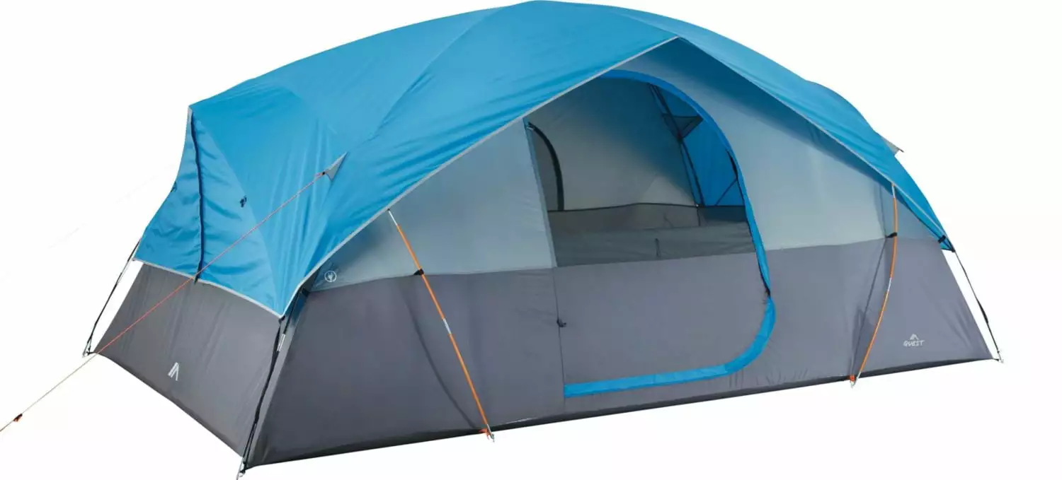 Quest Switchback 8-Person Cross Vent Dome Tent Family Camping