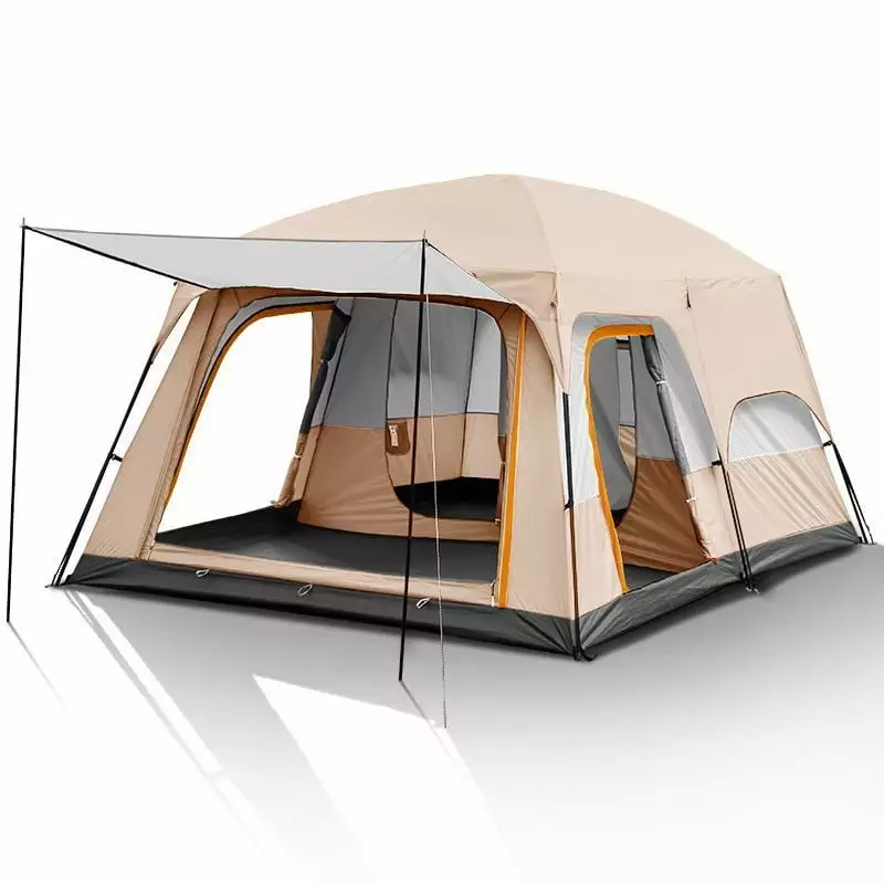 Spacious Family Camping Tent 3-12 Person Double Layer Rainproof 2 Rooms Outdoor Adventures L118
