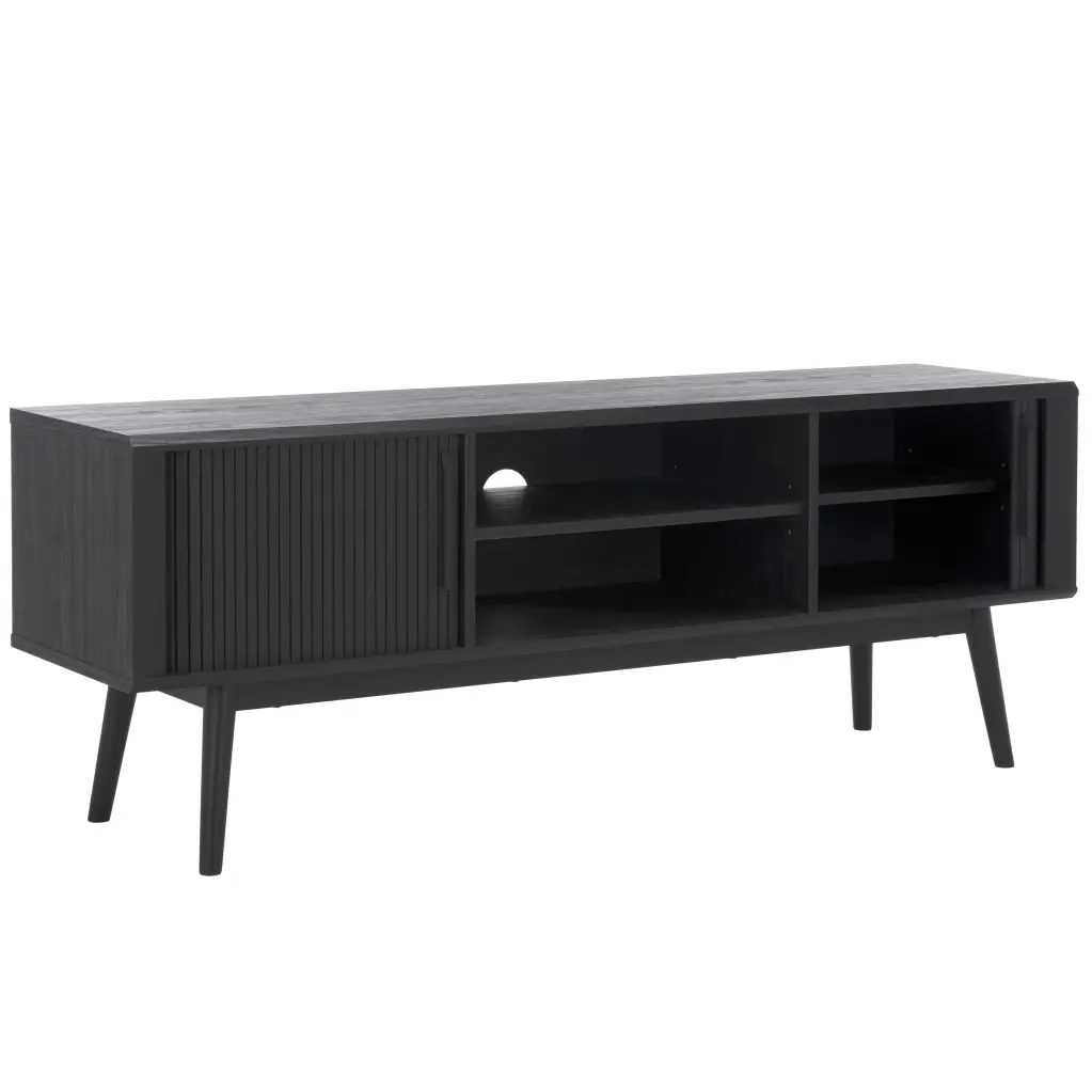 Safavieh Aphra Farmhouse 2 Door Media Stand Black