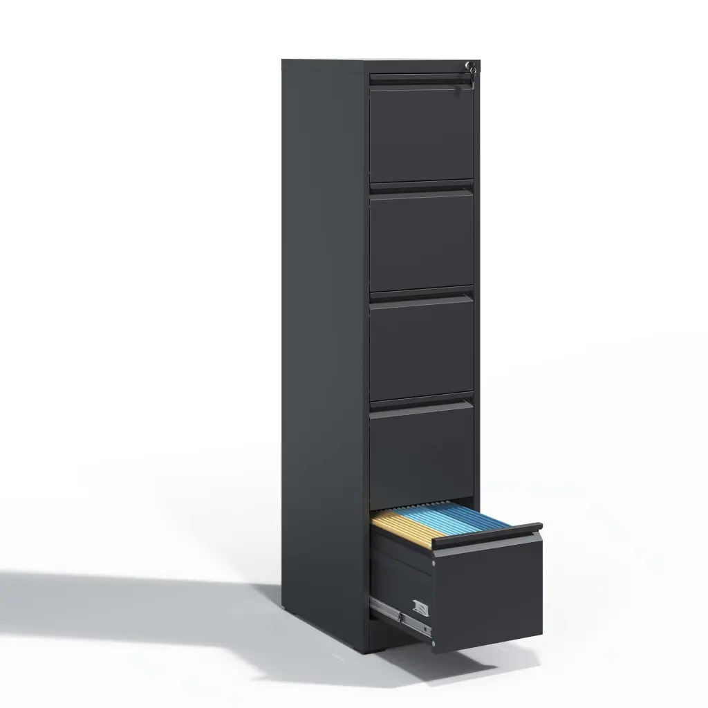 5-Drawer Metal Vertical File Cabinet Lock Office or Home makeace art home furniture