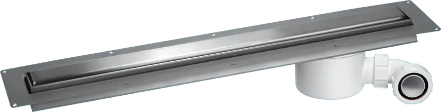 McAlpine CD900-O-B Brushed Rust-proof Steel Slimline Channel Drain - 848mm