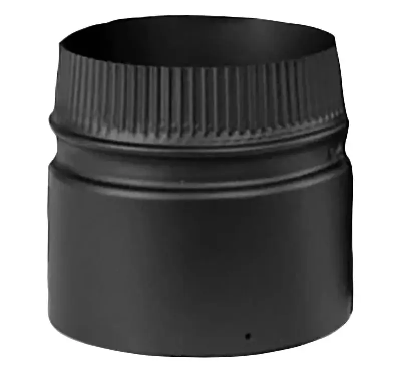 Selkirk DSP8SA-1 Stove Adapter, 8 Dia, 7 L, Stainless Steel, Jet-black