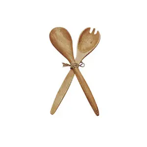 Acacia Wood Fork & Spoon Serving Place