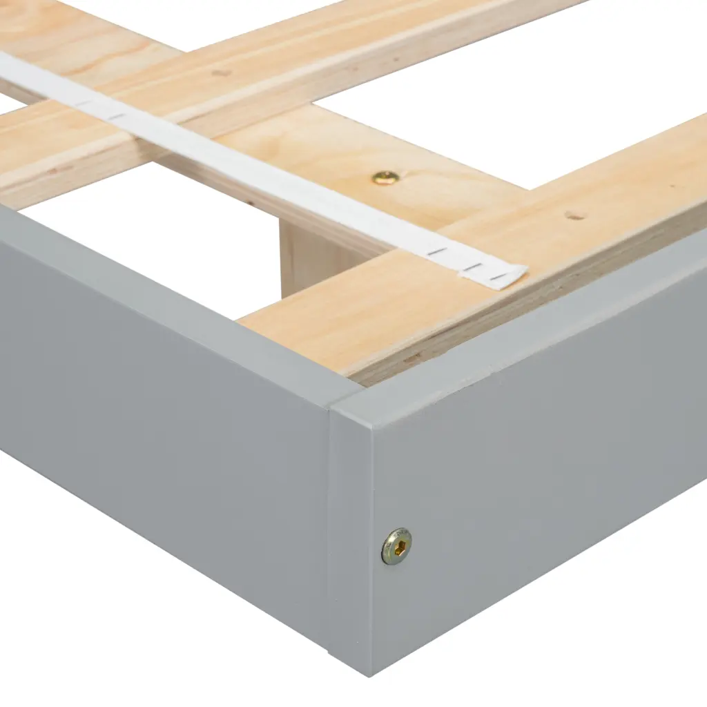 King Size Floating Bed LED Lights Underneath Modern Low Profile inspirit