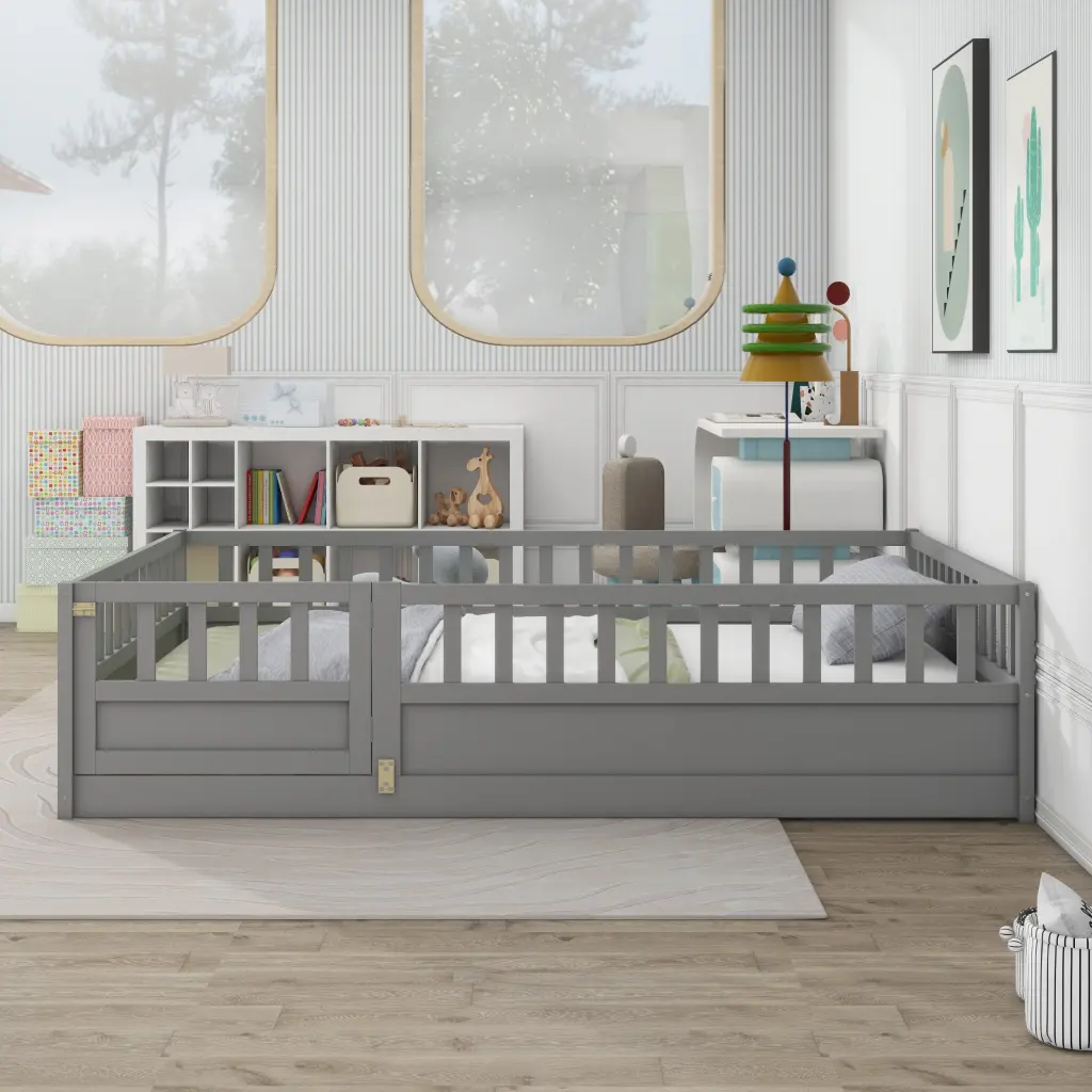 Full Size Floor Bed Integral Construction High Security Base srh