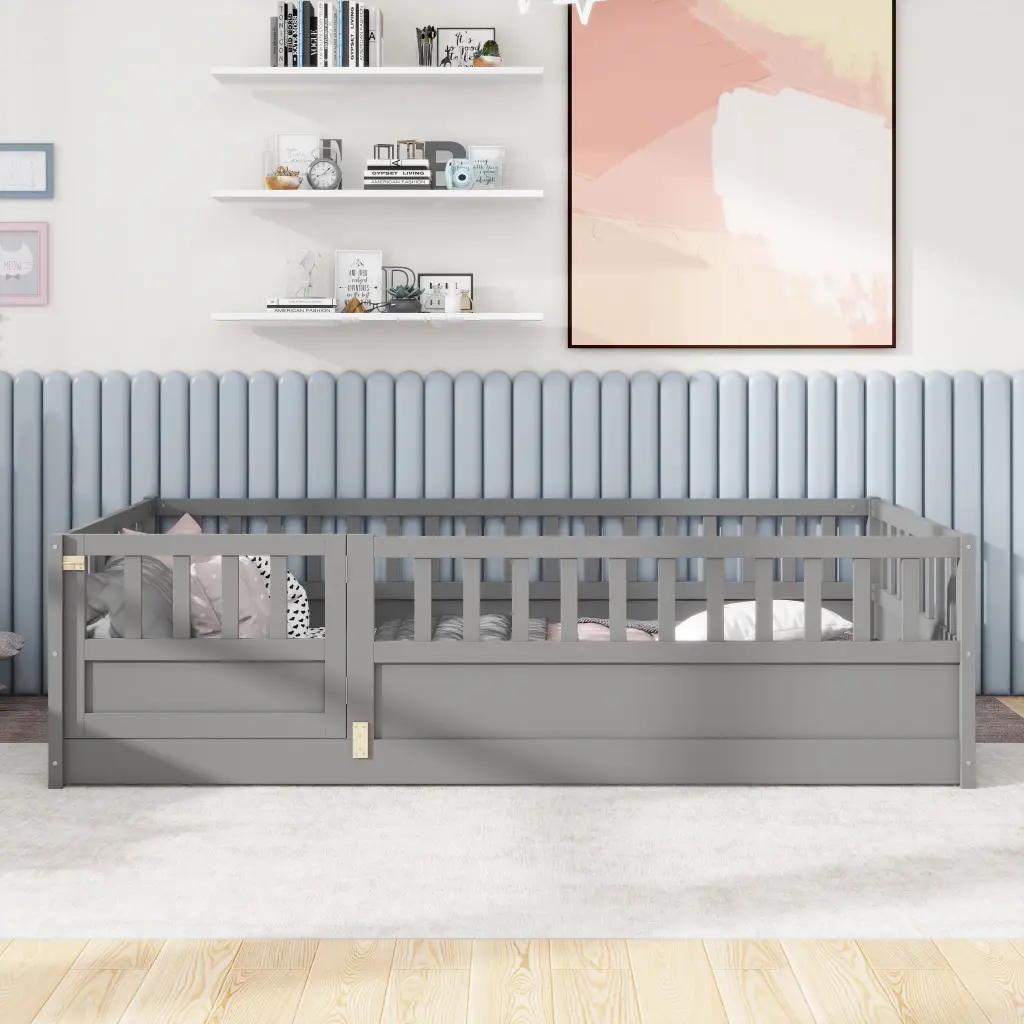 Twin Dimensions Floor Bed Integral Construction Super High Security Base srh