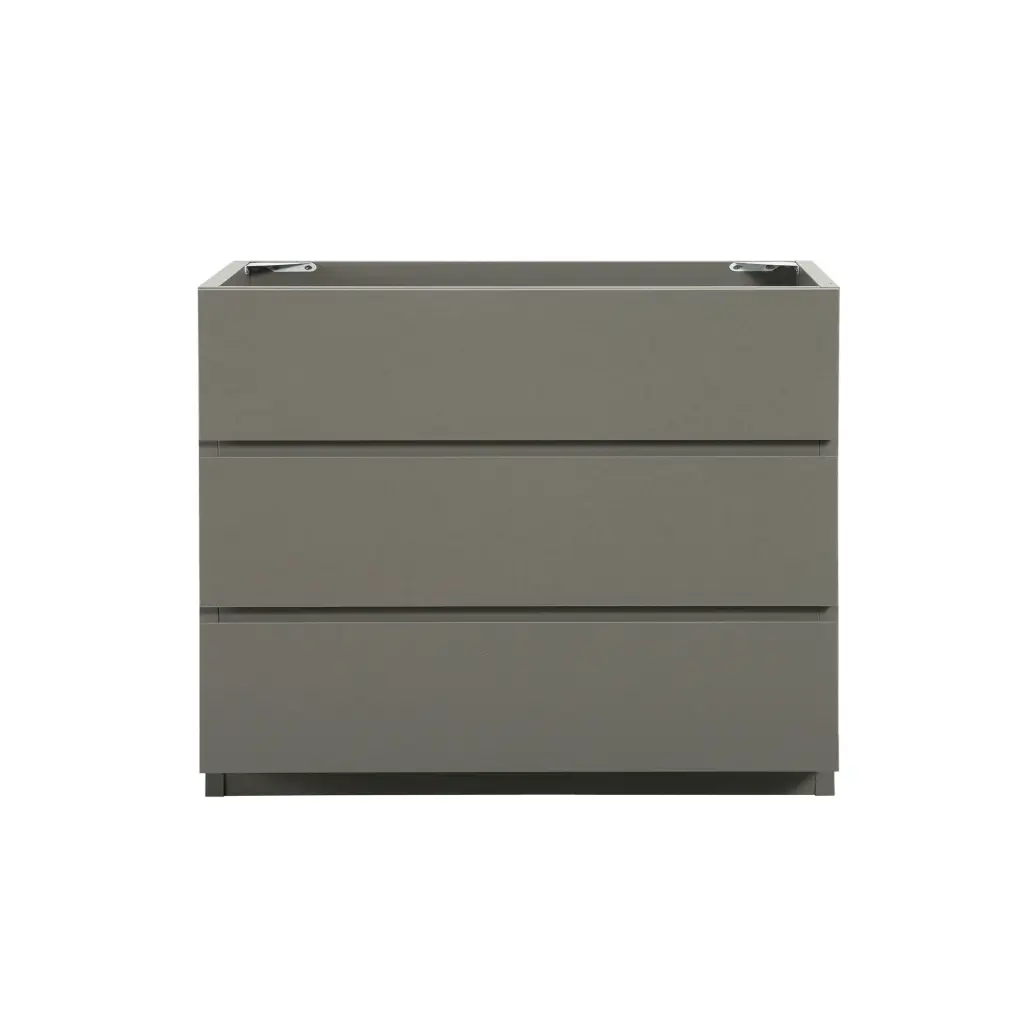 Alice 36F 102 Floor Cabinet Without Basin Gray Hue Three Drawers rnb