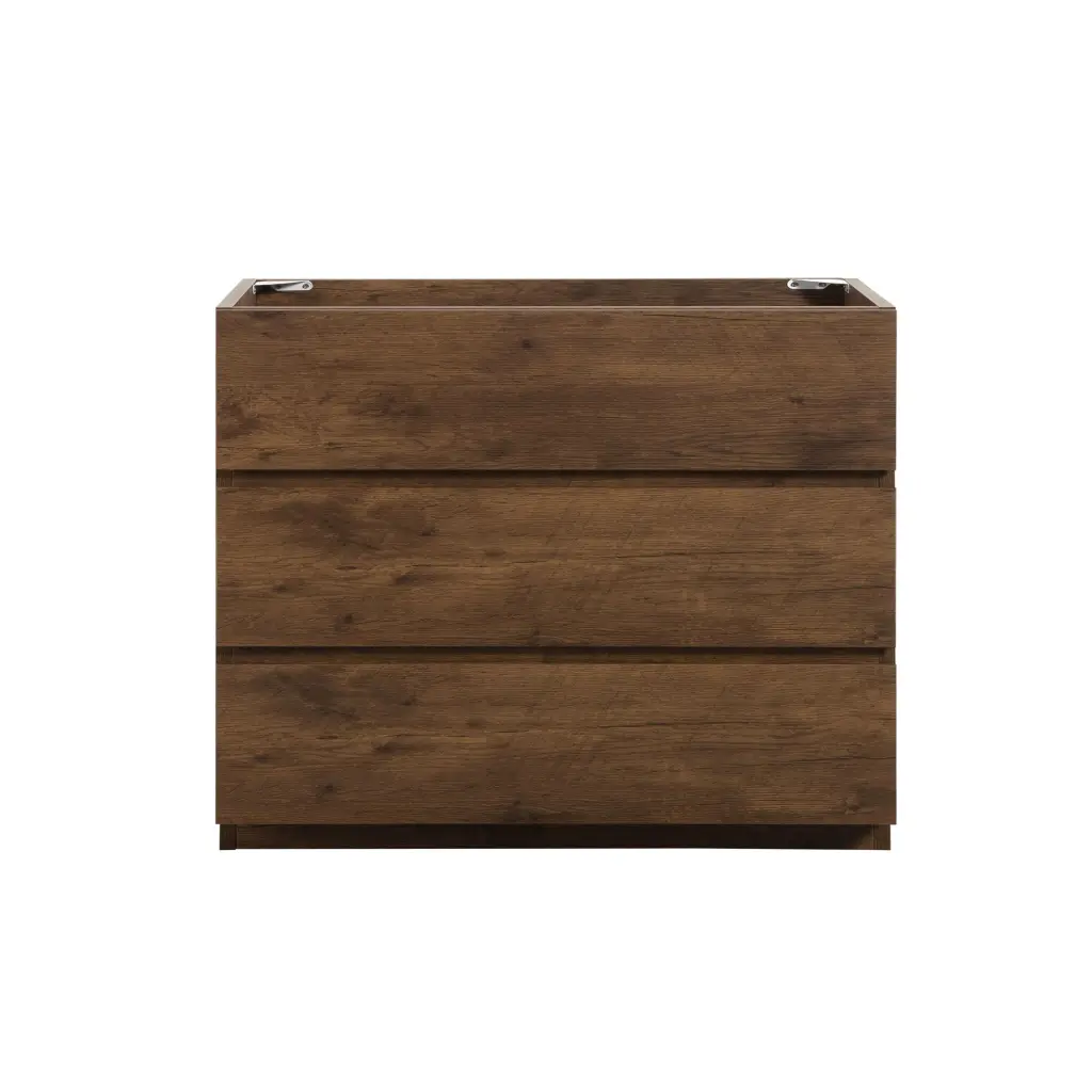 Alice 36F 105 Floor Cabinet Without Basin Walnut Hue Three Drawers rnb