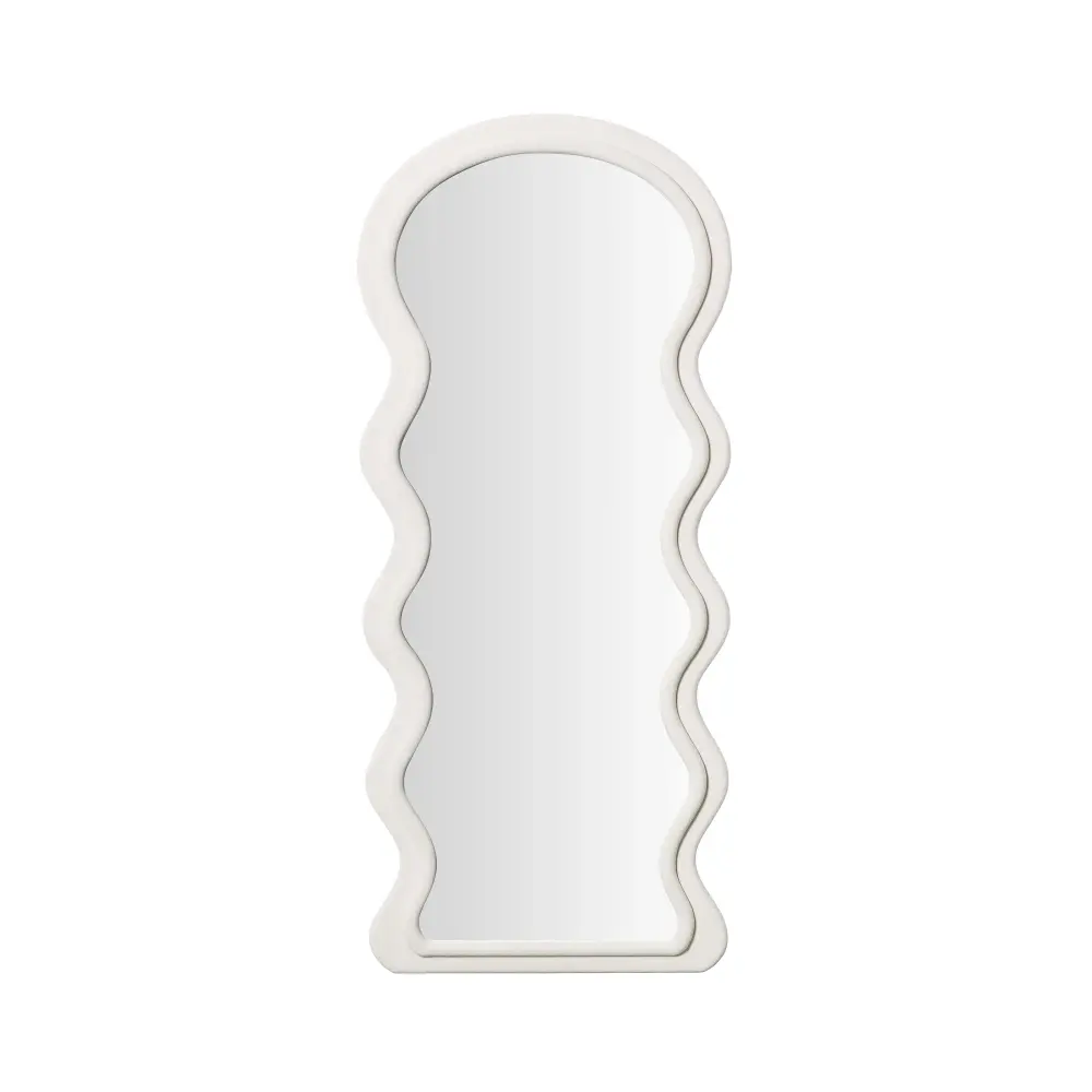 Rhodes Cream Soft pile 70" Floor Mirror