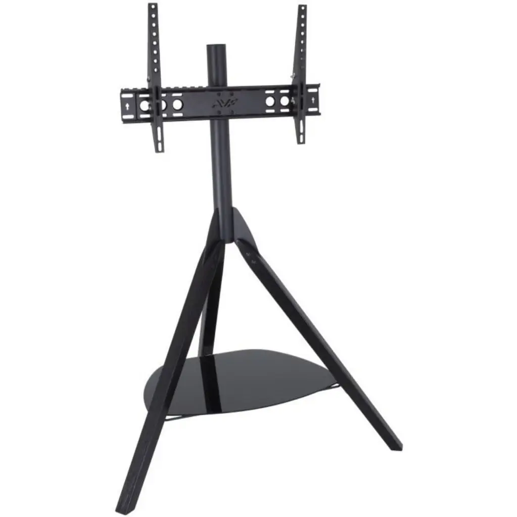 AVF Hoxton TV Floor Stand 32-65 Inch TVs Black Wood Legs and Glass