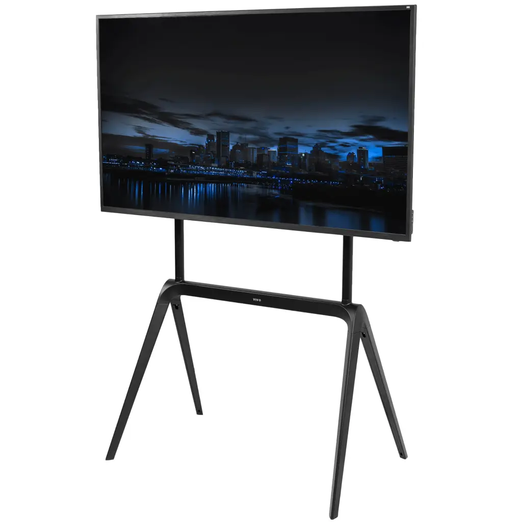 VIVO Steel Studio Adjustable Floor TV Stand 65-86 Inch Screens