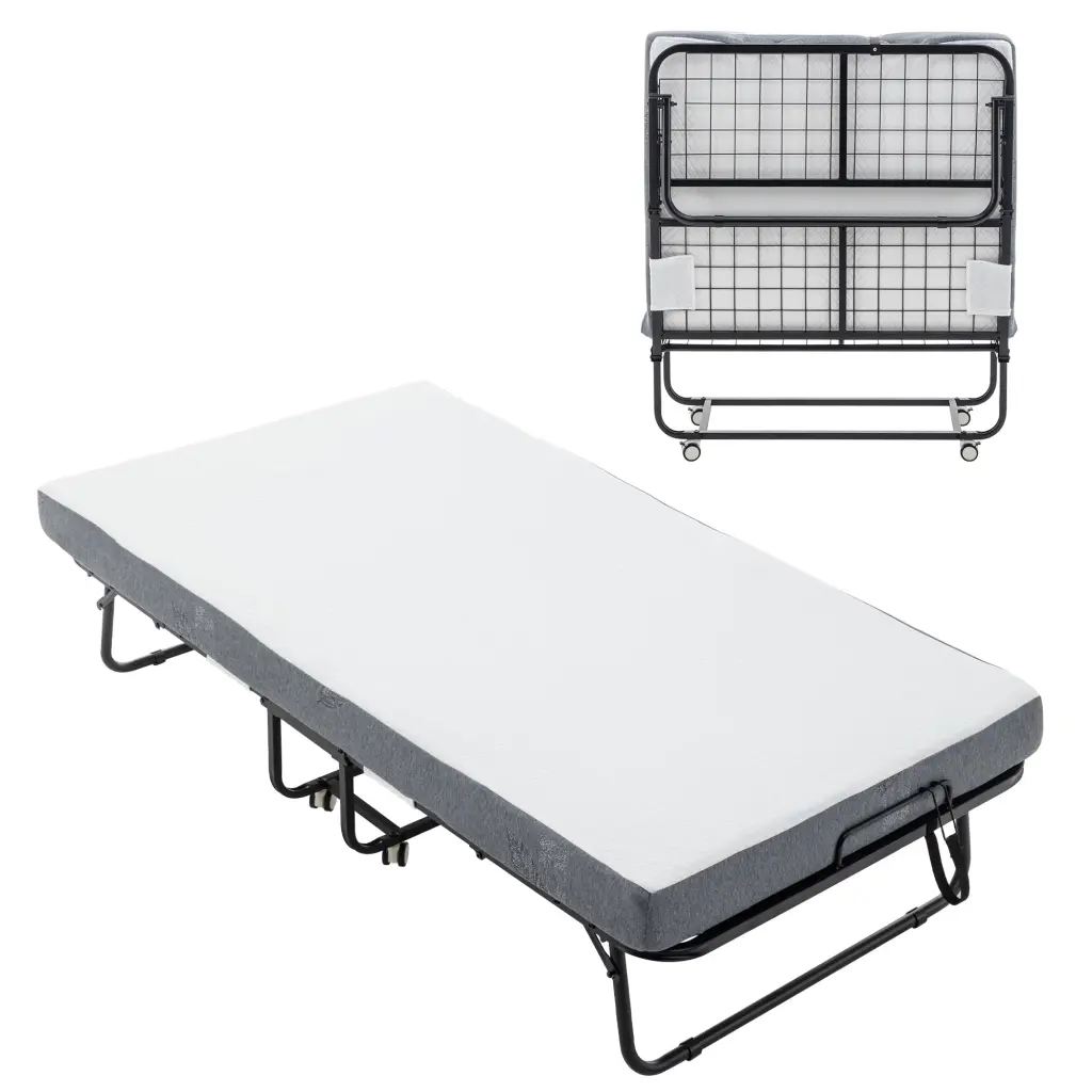 Portable Folding Bed Mattress and Storage Cover - Space Saving Guest Bed hortus oasis
