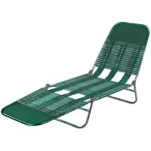 Worldwide Sourcing S65002-G PVC Folding Lounge Chair Green