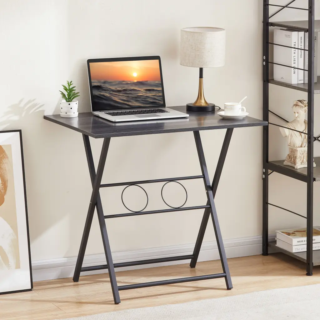Folding Stationery Table Small Collapsible Desk Small Spaces Space Saving rnb
