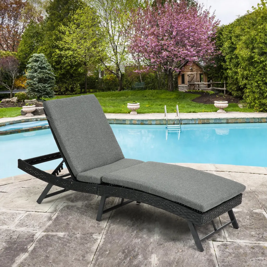 Alloy Metal Folding Lounge Sets Outdoor Rattan Customizable Back 3 Pieces Cushion hifine outdoor furniture w-640