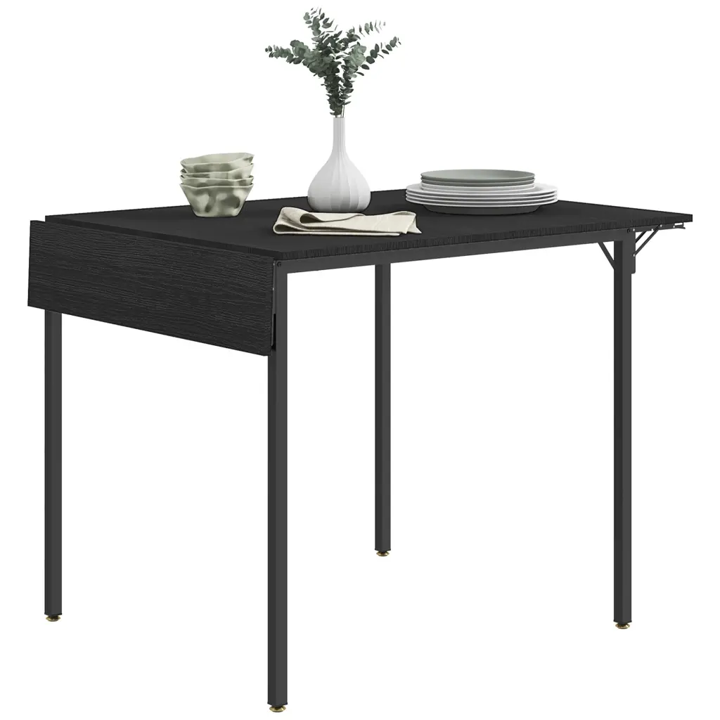 Homcom Industrial Folding Dining Table 2 To 4 Space Saving Drop Leaf aosom business