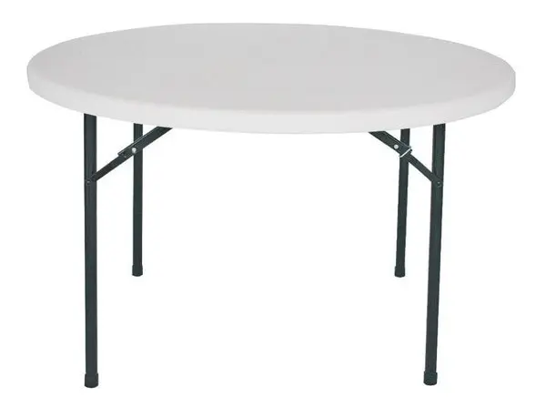 Simple Spaces BT048X001A 48 Inch Round Folding Table Versatile Use