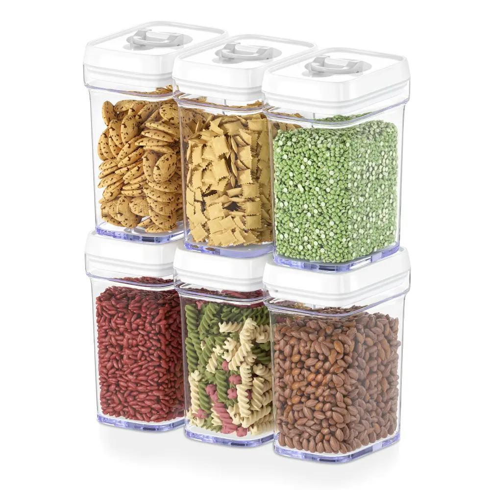 Airtight Food Storage Containers Snow Lids – 6 Piece Set